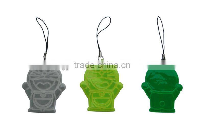 Three colors Plastic Cat shape Reflecting hanging glisten band for children school bag and traffic safe