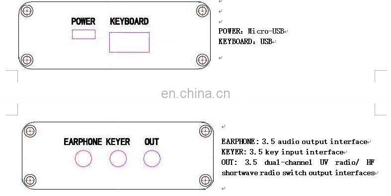 Morse Code Trainer Shortwave Radio Telegraph CW Key Learning Radio + Power Supply + Adapter