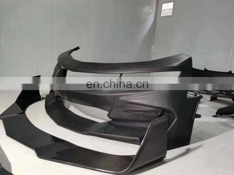 Runde Resin Front Bumper Grille Front Lip Rear Bumper Rear Lip Side Skirts Hood Fender For Chevrolet Carmaro Wide Body Kit