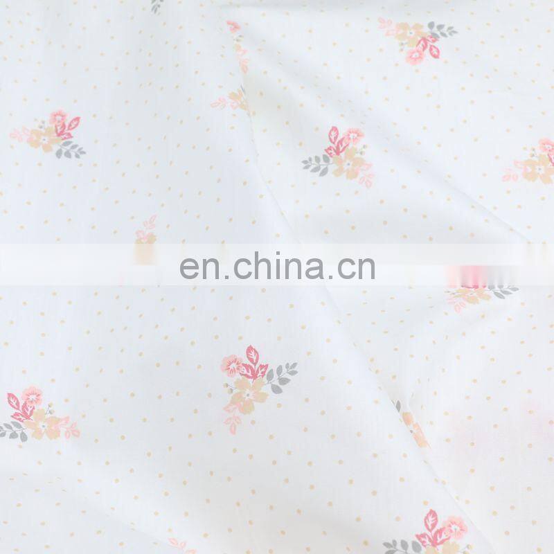2.35m wide width pure cotton fabric wholesale garden floral printed cotton bedding twill fabric
