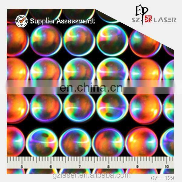 YXCP-259 Lens pattern Nickel hologram shim for embossing sticker