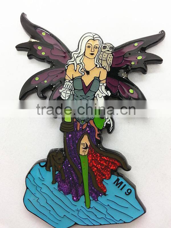 wholesale custom lapel pins/Cartoon beauty lapel pins