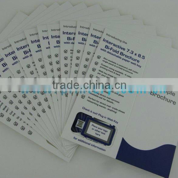 Webkey with Customized Promotional Paper Printing