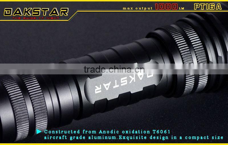 DAKSTAR PT16A CREE XML T6 18650 Aluminum Rechargeable Long Shot Deep Reflector 1000 Lumen Bike Light