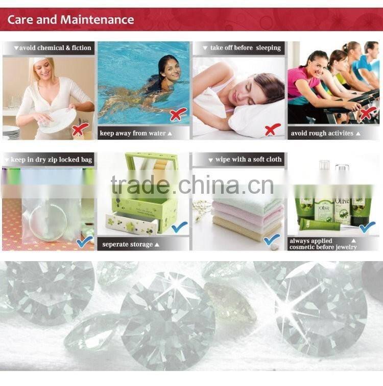 Factory Wholesale Best Quality Zircon Jewelry Baguette Multi Colored Stones Earrings