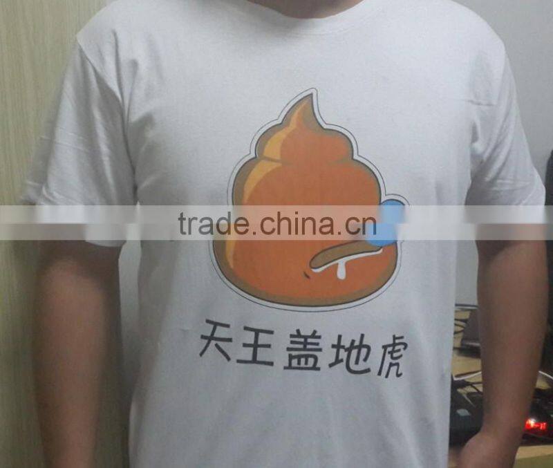 Custom Promotion Sublimated Printing T-shirts, round neck color T-shirt