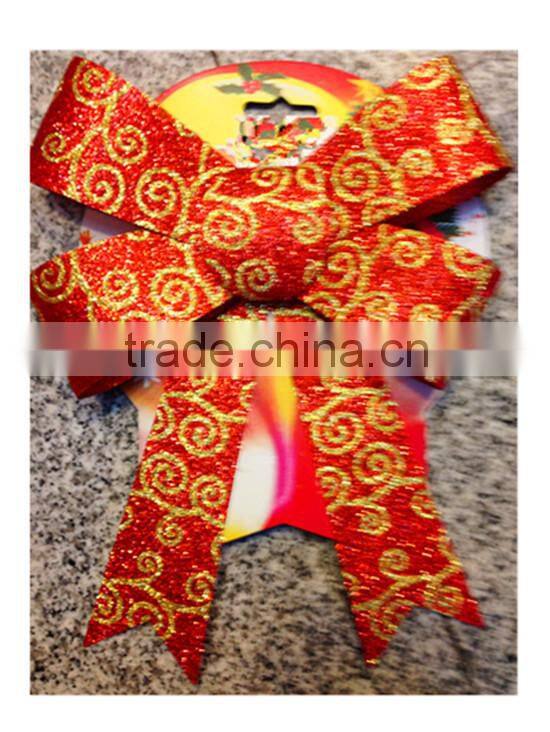 30 inch dia Glossy Gaint Red Car Decoration Bow, Large Plastic Ribbon Bow