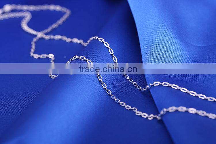 wholesale fashion jewelry rhodium plated cheap cable chain necklace