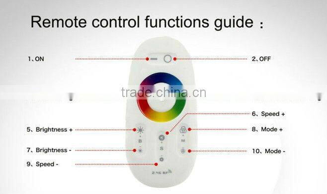 2013 hot sell e27 6w remote control rgb dimmable 2.4G wiifi led bulb