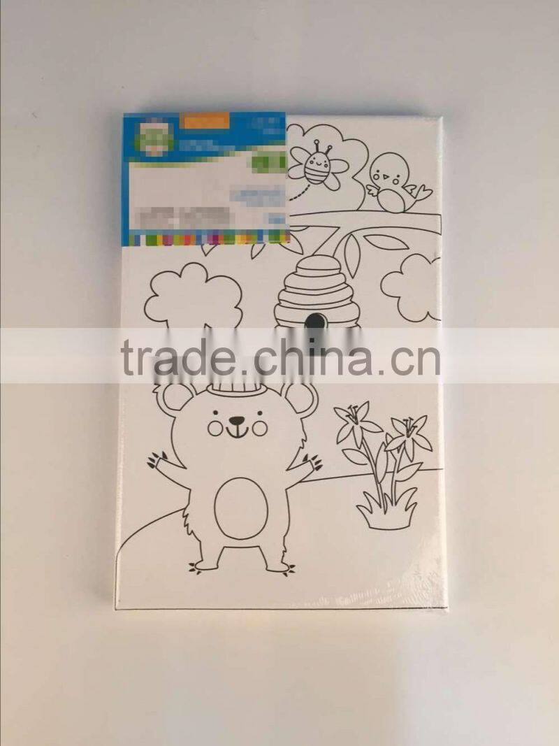 2016 cheap painting canvas set for children and kids