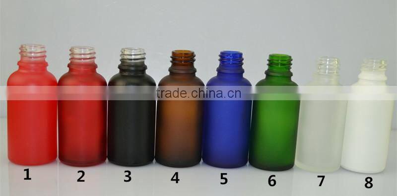 60ml clear frosted Boston Round Glass Bottle 2 oz w/ Dropper caps glass bottles for e-liquid
