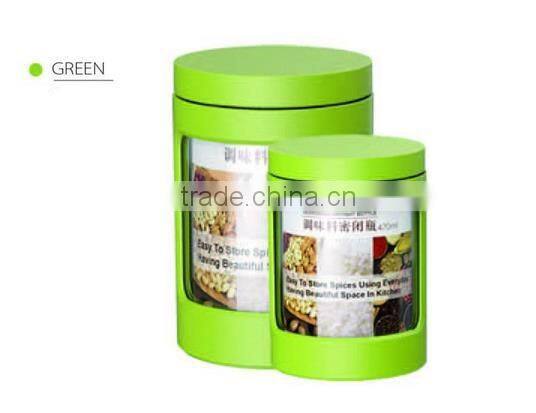 Glass spice jar /spice bottle/seasoning pot with window