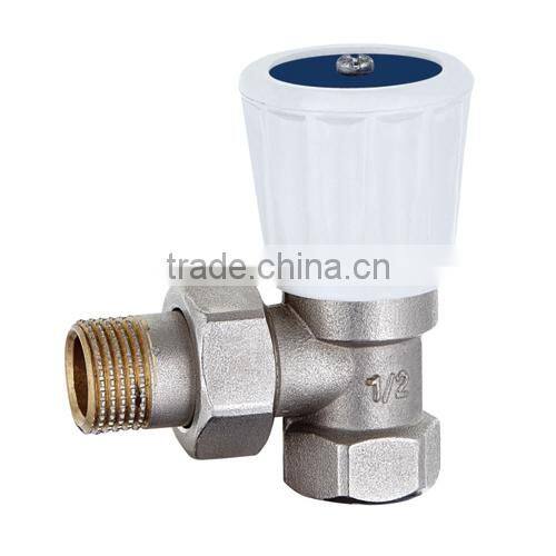 taizhou supplier HR5060 brass drain angle chrome radiation valve