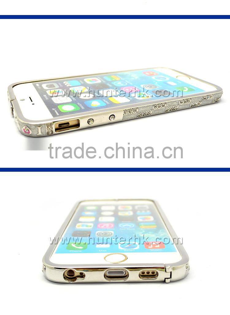 Beautiful Aluminum Bumper Diamond Case For iPhone6