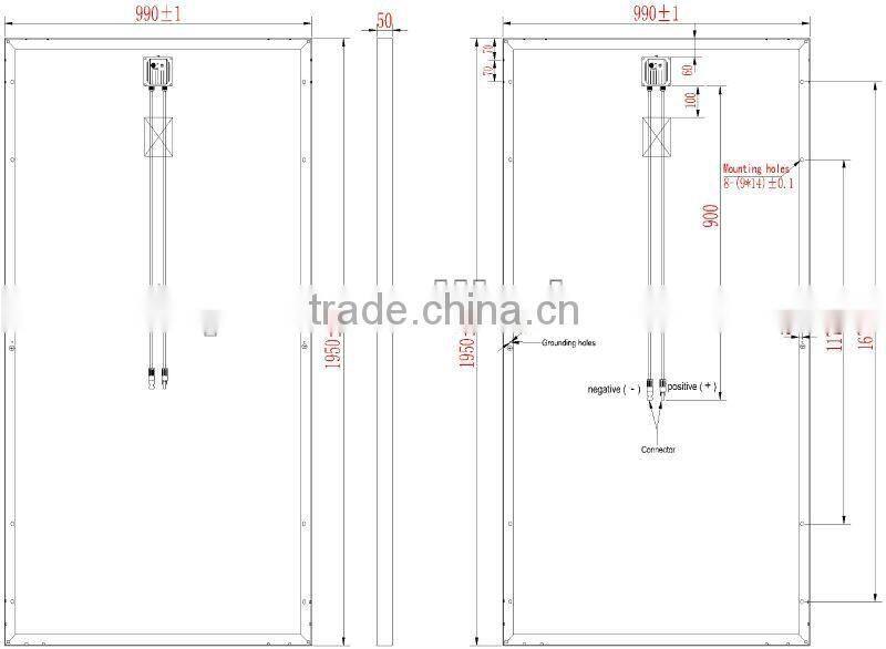 High quality 170W-200W solar modules
