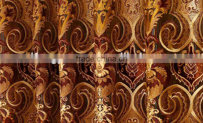 The bedroom windows Water soluble embroidery curtain fabric shade curtains bed room curtain and living room curtain