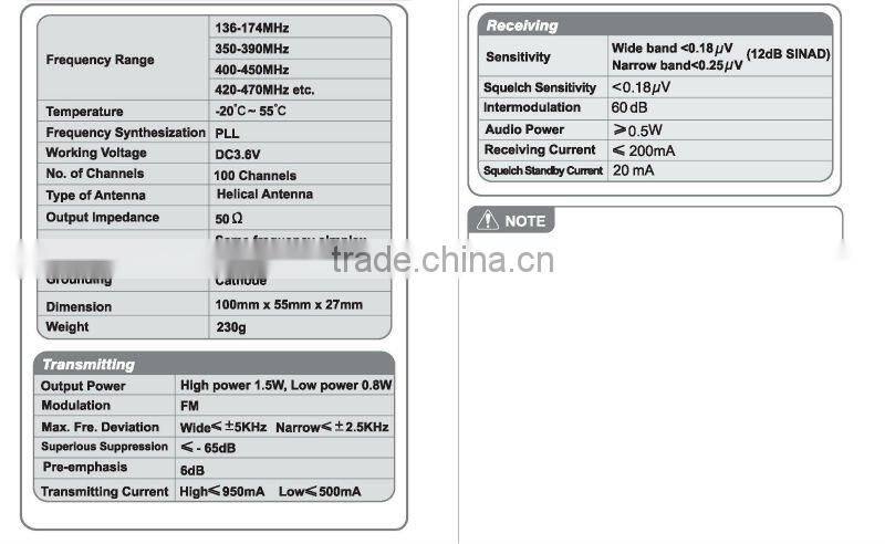 AT-3218 Handheld vhf uhf fm transceiver