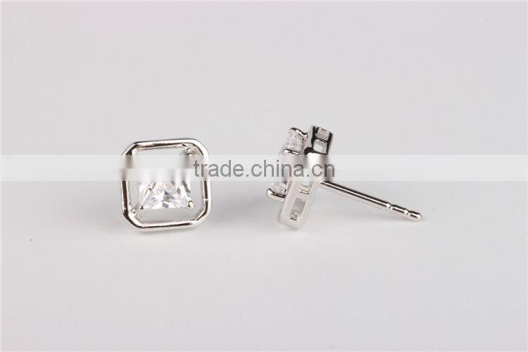 Factory direct supply zircon style funky stud earring