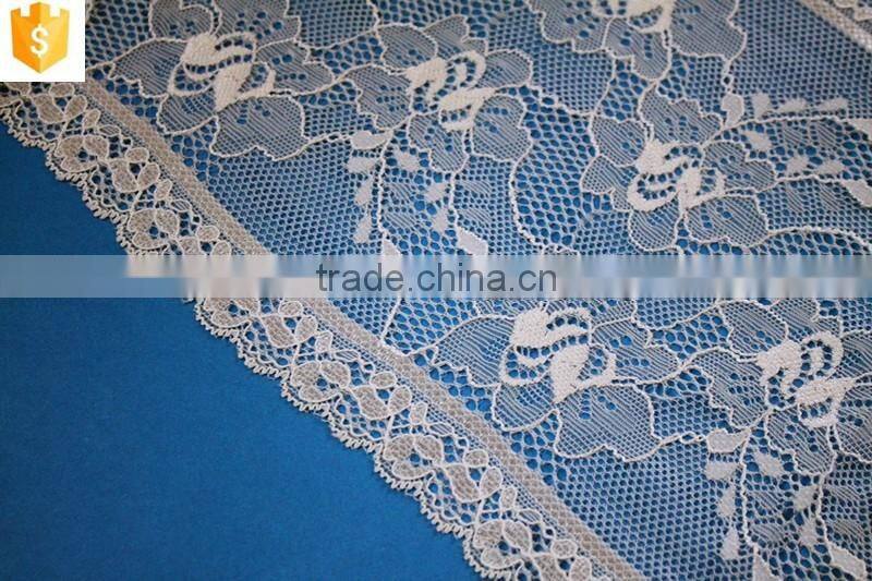 2016 beautiful chemical french lace fabric nylon spandex for wedding dress