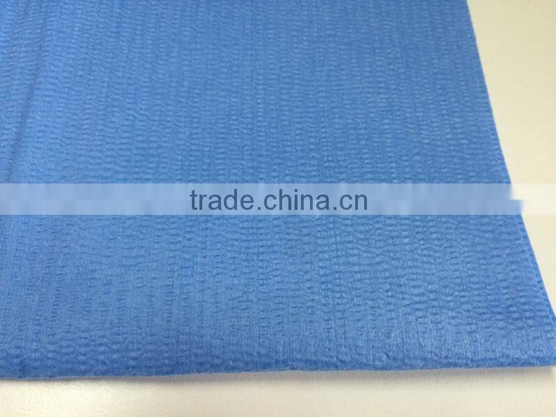 creped nonwoven woodpulp polyester nonwoven cleaning cloth