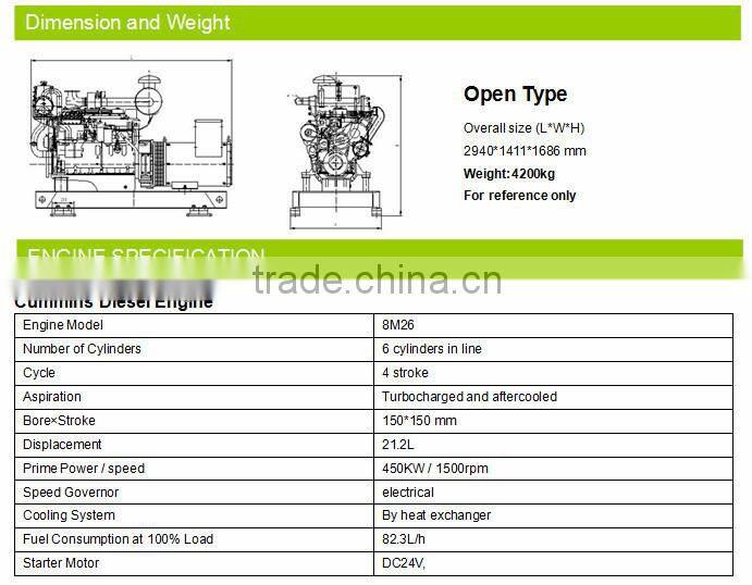 DISCOUNT SALE! 350KW 1500RPM 50HZ BAUDOUIN