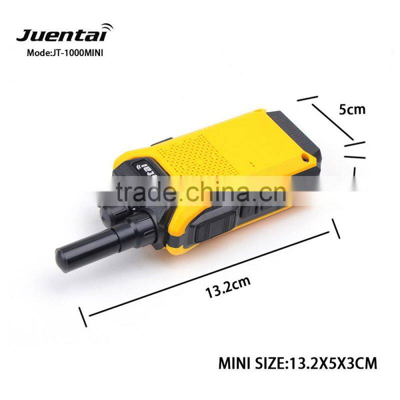 JUENTAI JT-1000mini UHF 400-480mhz 16CH 3w With CTCSS/DCS and 1750hz Call Tone and DTMF FSR Handheld Transceiver