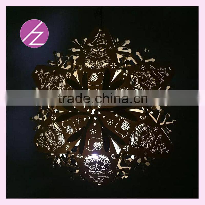 laser cut paper craft light 3D star