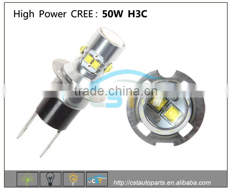 CST Hot Sale DC12v-24v 750LM 50W led H3C fog light