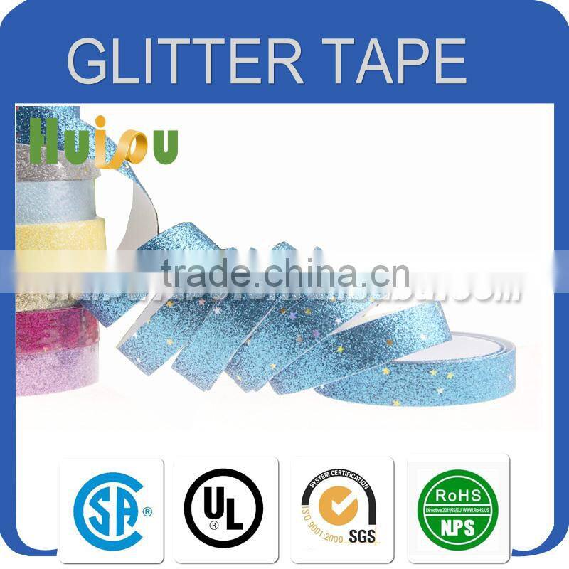 Hot selling! Fashion decorative glitter tape OEM accepted