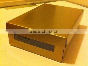 cardboard yellow box shoes