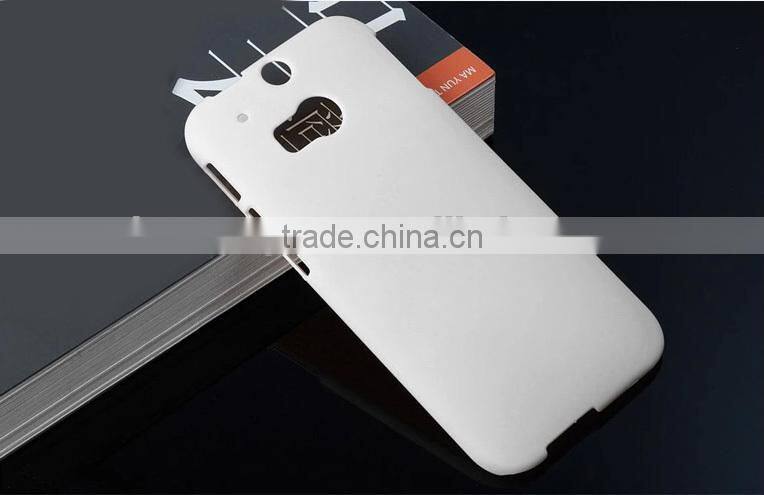 Hot selling 9 colors Frosted back cover case for HTC one M8