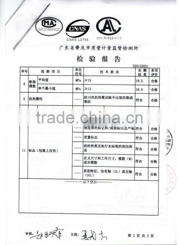 China ceramic wall tiles 300x450mm Pared