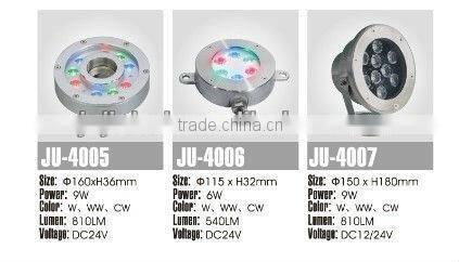 Best quality hot sell u18pcs*1w RGB nderWater led fountain lamp, Landscape swimming pool lights