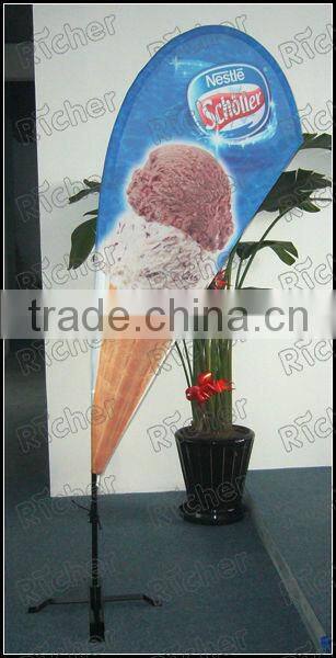 custom advertising feather beach flag banner