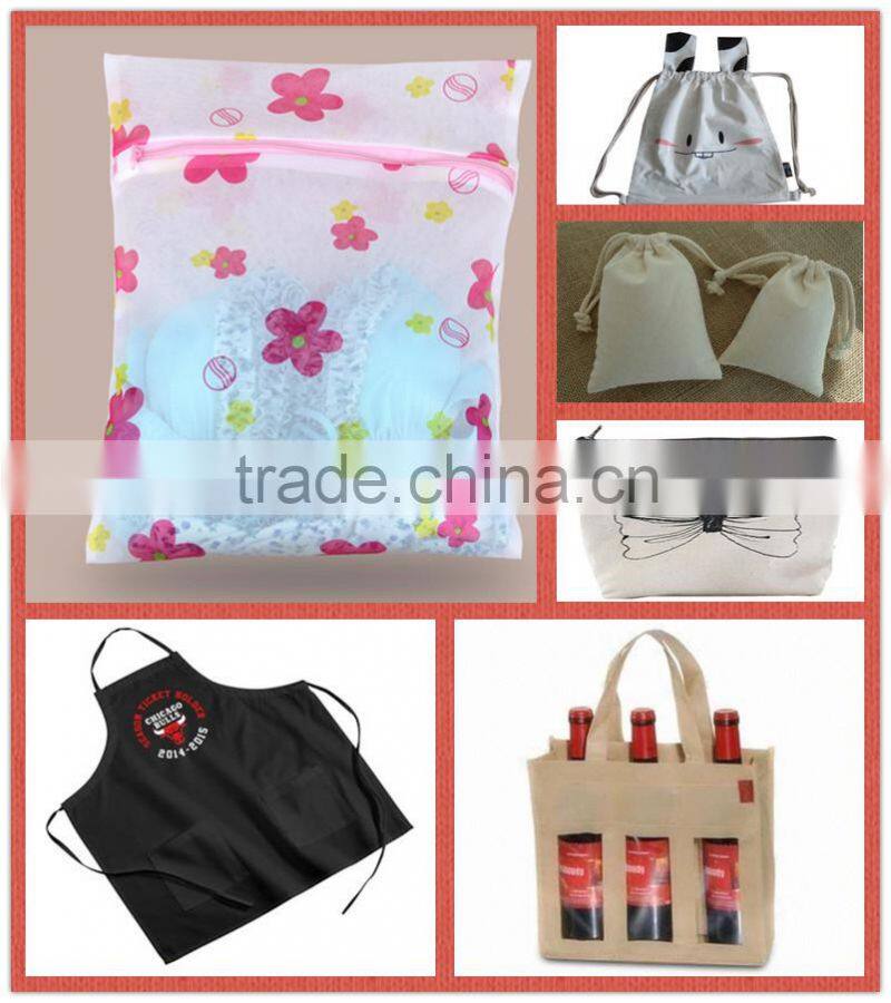 Cute Design Jewelry Package Linen Lint Different Material Drawstring bag Linen Drawstring Bag