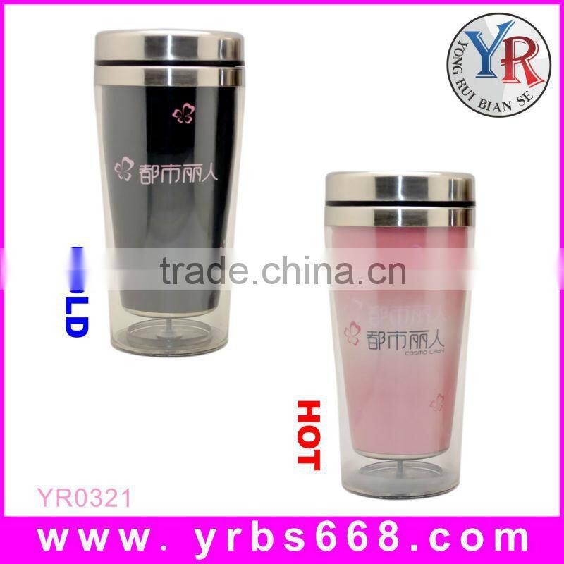 Food Safe Customized Stainless Steel Travel Mug,Heat Sensitive Thermal Mug,Color Change Mugs