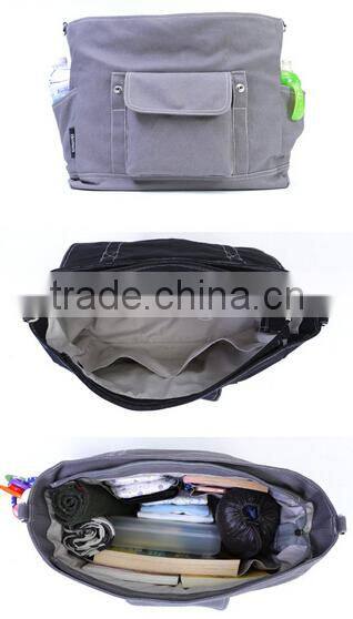 Cotton Canvas Multi Style Diaper Bag Backpack Shoulder Bag