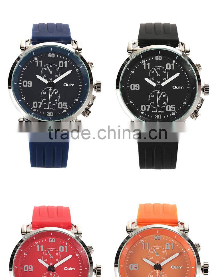 Luxury digital quartz watch , color strap watches for teens