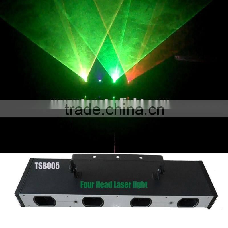 Four head RGB or RGBY or RGB+UV color laser/laser disco effect light