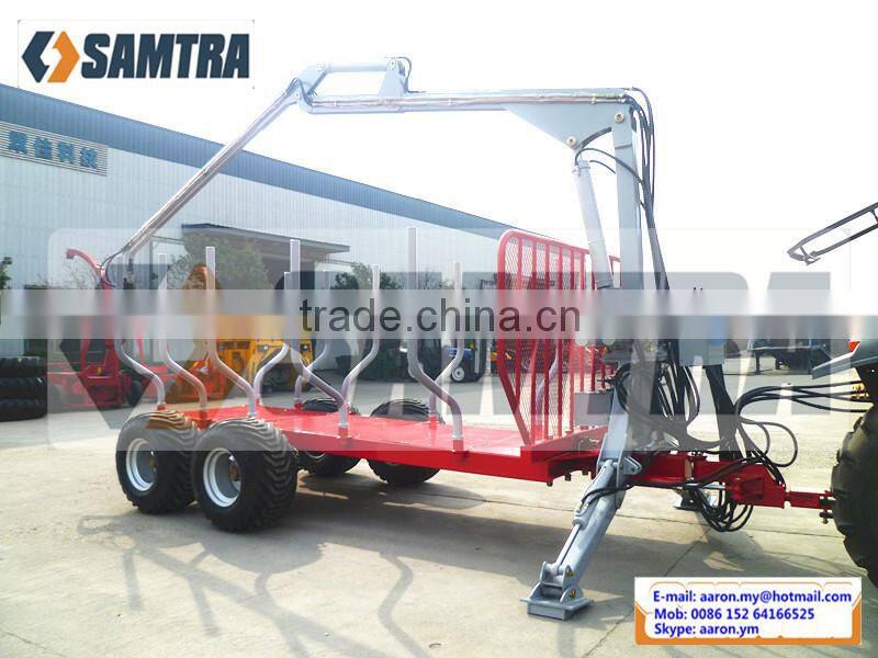 ZM8006 Log Trailers with Grapple, Forest Trailer