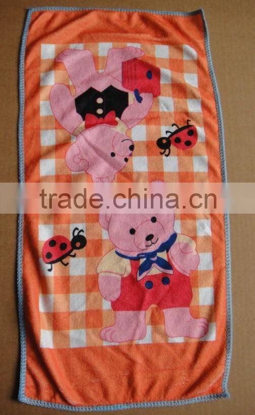 100% polyester animal print children microfiber towel