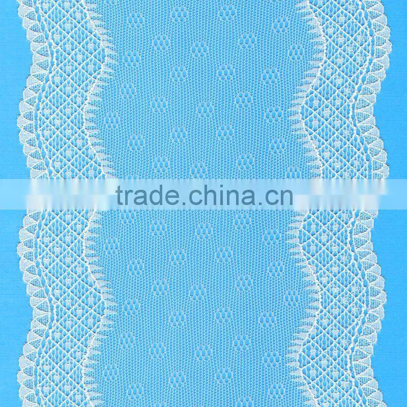 Factory Direct Sales Dyeable Woven Decorative Nylon Lace Trim