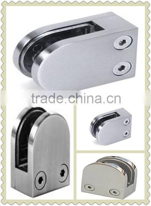 China manufacturer AISI304/316 staircase balustrade handrail glass clamp