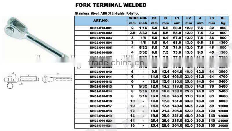 Stainless Steel Cable Railing Post Component