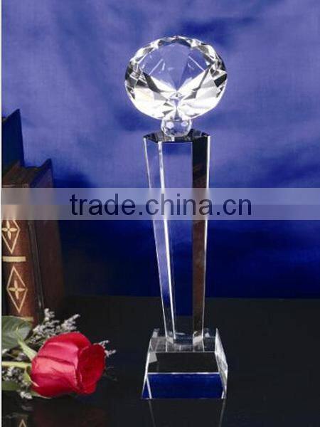 Popular gift newest design cheap crystal award