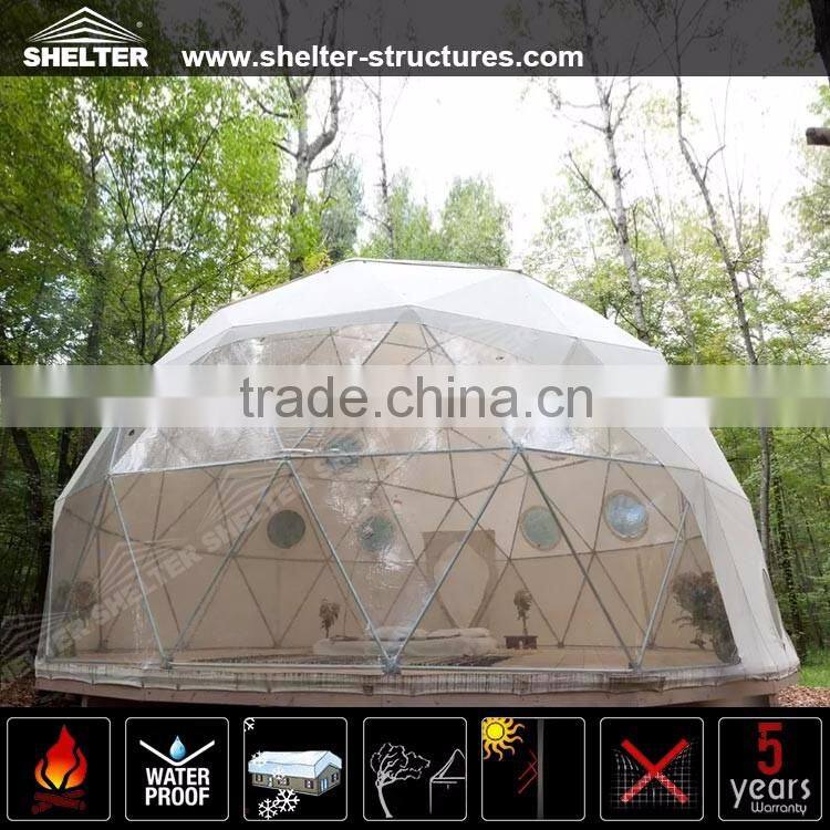 Versatile Translucent PVC geodesic dome tent for sale