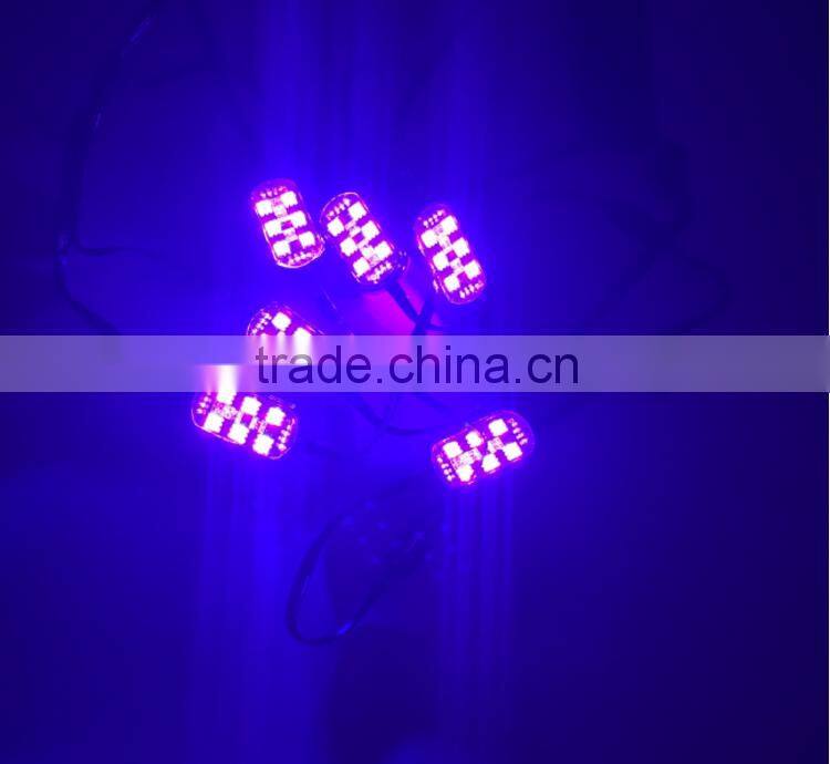 6pcs LED Rock Light with Remote control with flashing