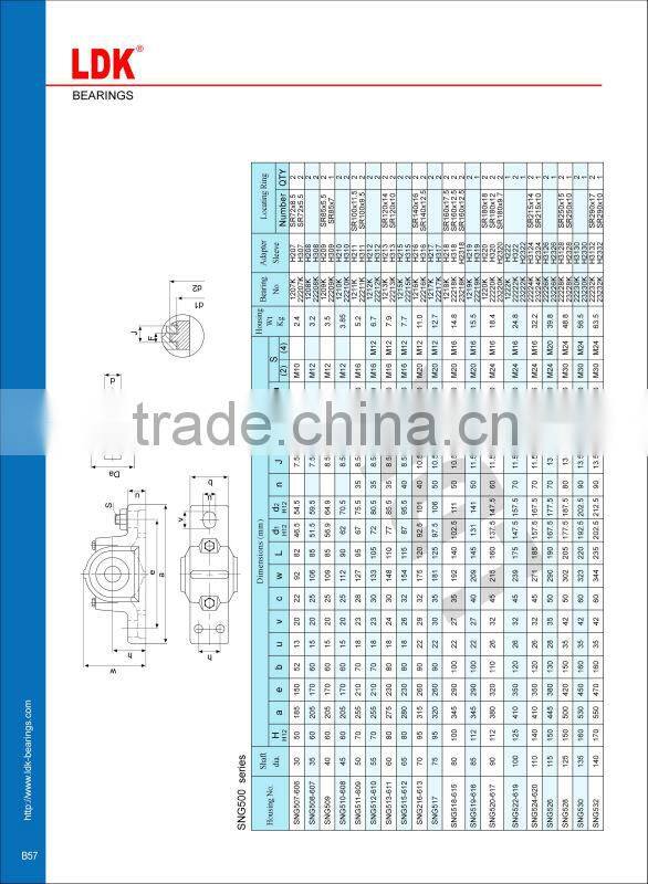 LDK plummer block snu 509 bearings housing
