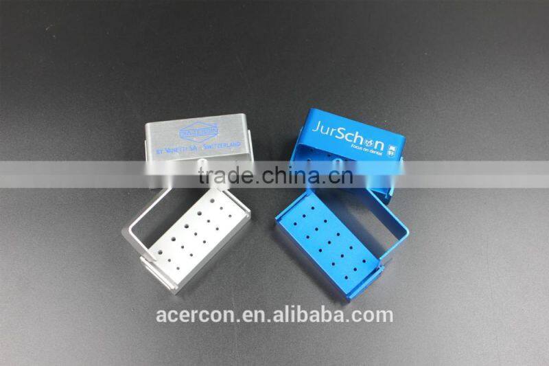 Hot Sale 15 holes Aluminium Dental Bur Holder(Silver)