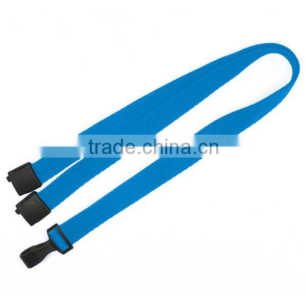 Fashion polyester material holder lanyards with safety buckle